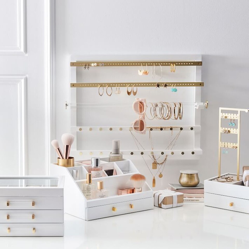 Elle Lacquer Wall Jewellery Organiser